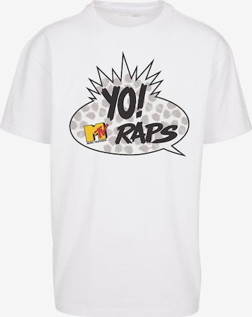 Mister Tee Shirt 'MTV Yo!' in Wit: voorkant