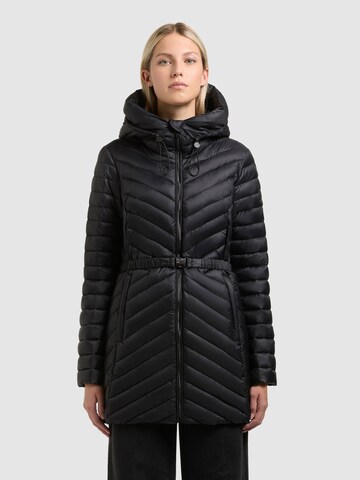 khujo Jacke 'Sola' in Schwarz: Vorderseite