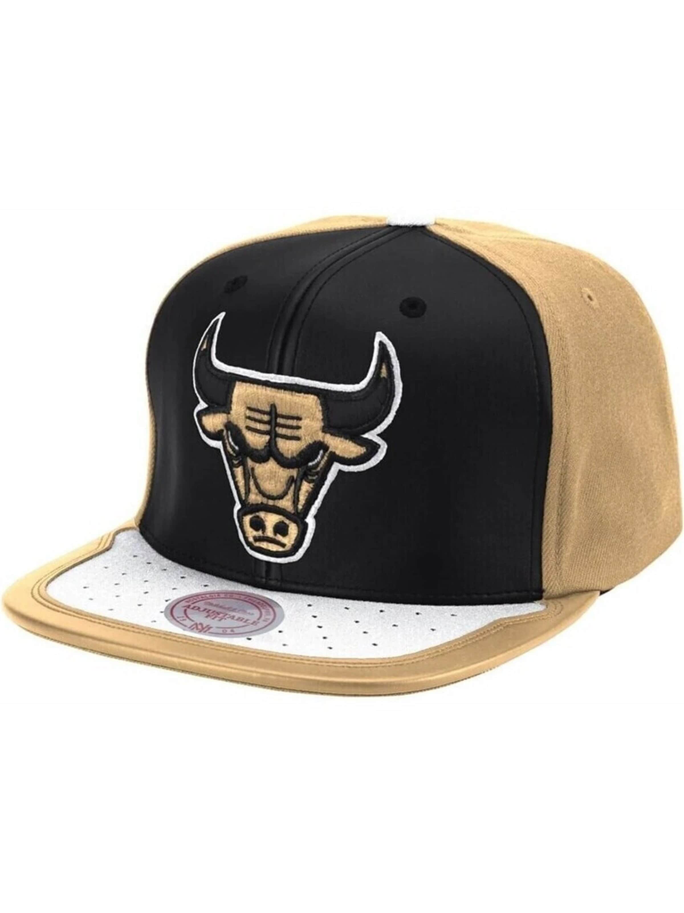 Mitchell & Ness Pet 'Gorra mitchell & ness negra/tostada bulls day one snapback' in Beige: voorkant
