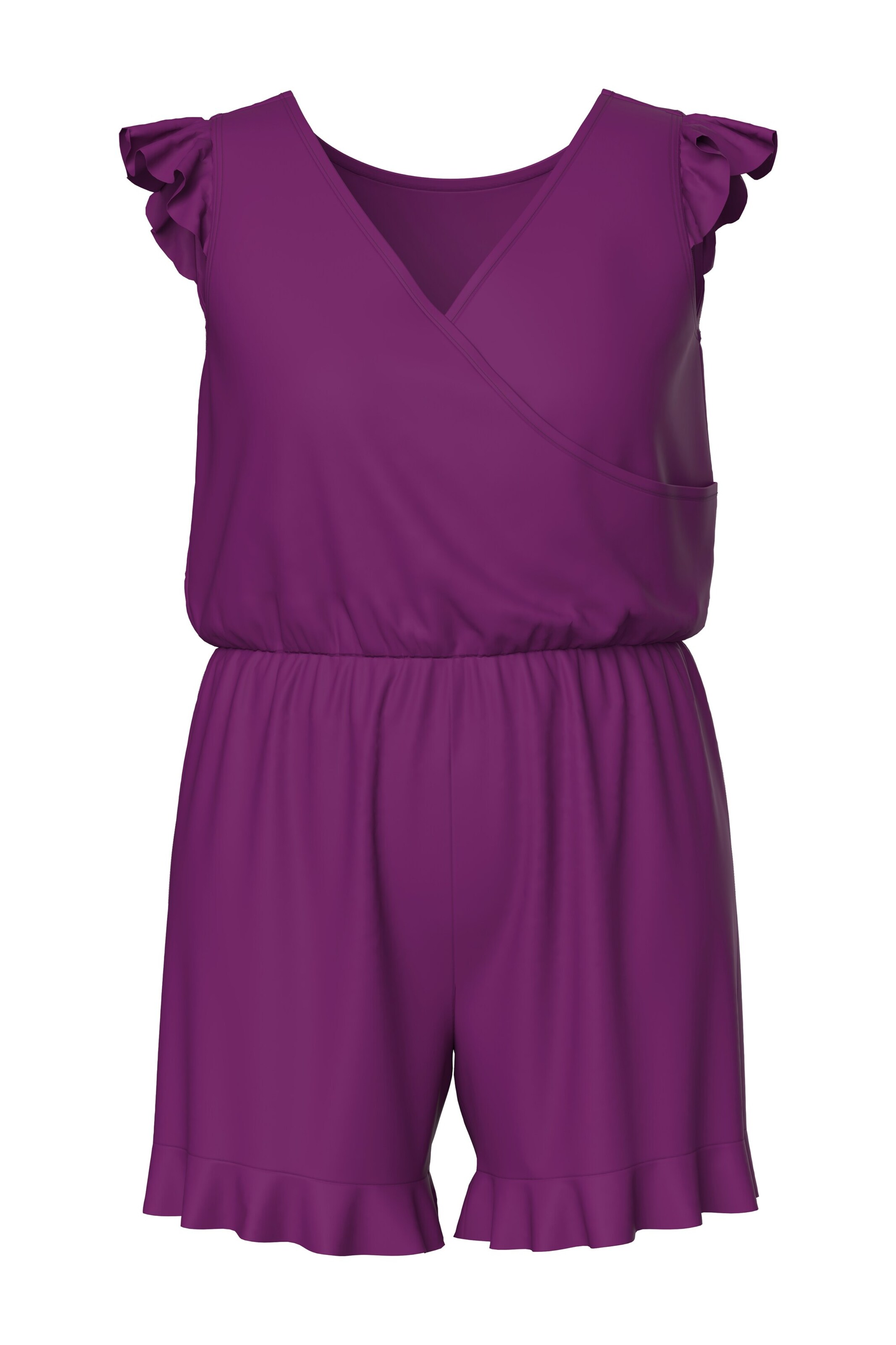 Ulla Popken Badeanzug in Lila: Vorderseite