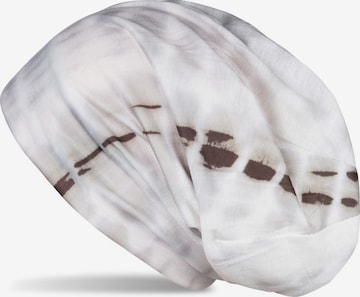 styleBREAKER Mütze 'Beanie Mütze Batik Streifen' in Grau: Vorderseite