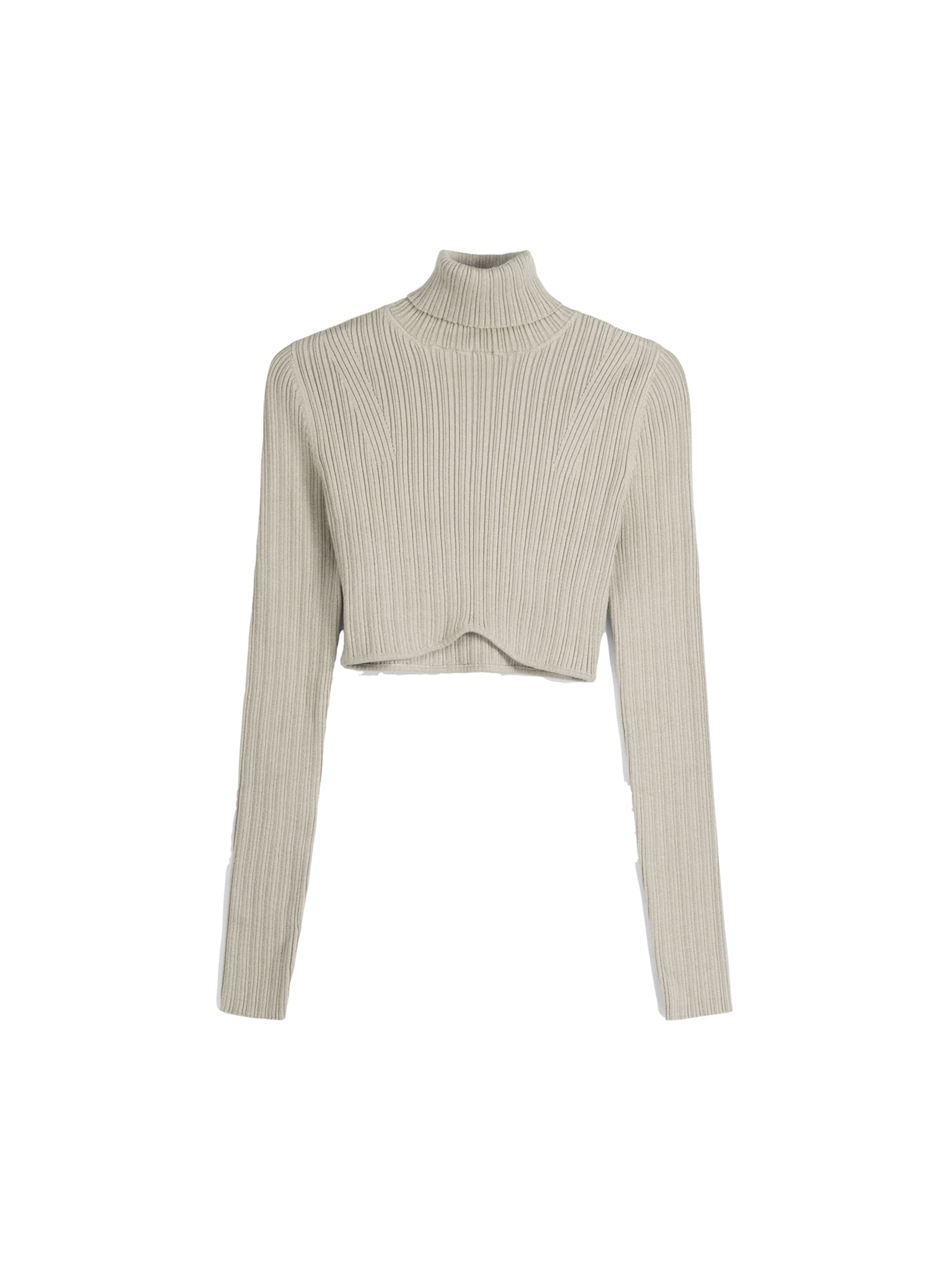Bershka Pullover in dunkelbeige, Produktansicht