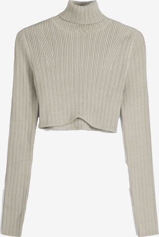 Bershka Sweater in Beige: front