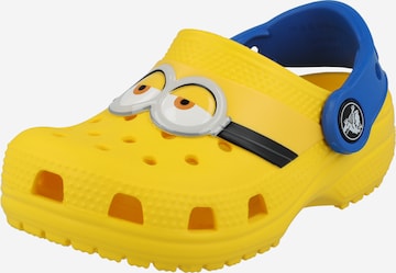Pantofi deschiși 'Minions' de la Crocs pe galben: față