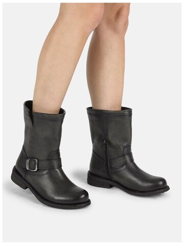 Felmini Wide Fit Ankle Boots in Brown: front