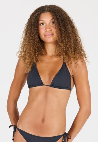Athlecia Triangel Bikinitop 'Sherrill' in Zwart: voorkant