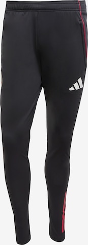 ADIDAS PERFORMANCESlimfit Sportske hlače 'Ajax Tiro 25 Competition' - crna boja: prednji dio