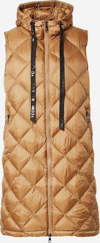 No. 1 Como Bodywarmer 'GINA' in Beige: voorkant