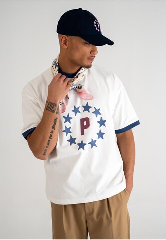 Prohibited Shirt 'Stars Contrast' in Wit