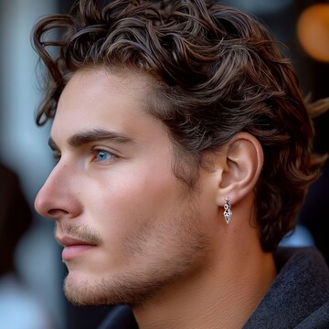 FIRETTI Earring in Silver: front