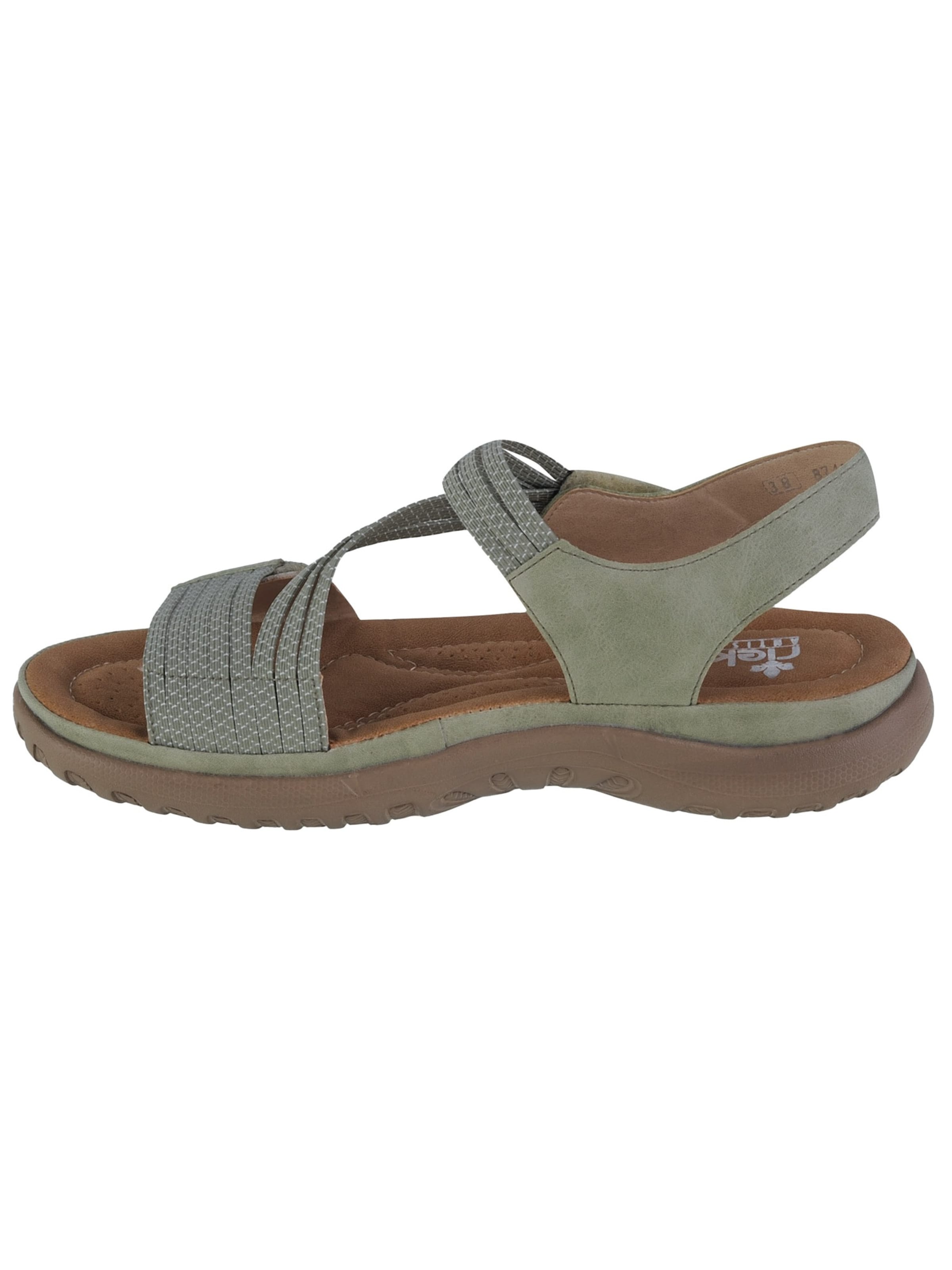 Rieker Sandals 'Rieker Sandals 64870' in Green: front
