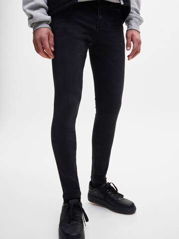 Pull&Bear Skinny Džíny – šedá