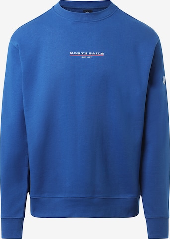 North Sails Sweatshirt in Blauw: voorkant