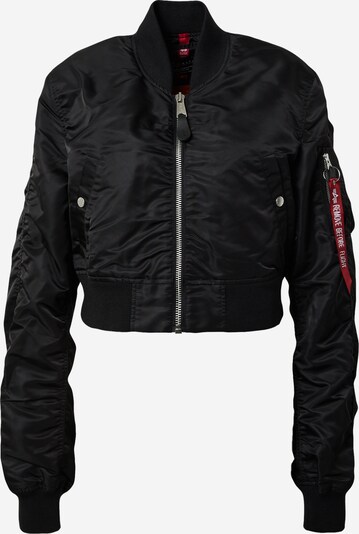 ALPHA INDUSTRIES Prehodna jakna 'MA-1' | črna barva, Prikaz izdelka