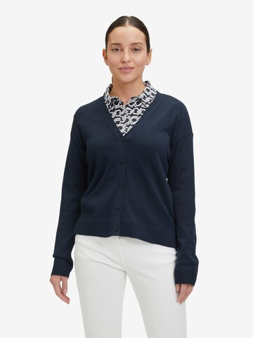 Betty Barclay Basic-Strickjacke mit Knopfleiste in Blau: predná strana