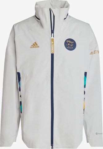 ADIDAS SPORTSWEAR Athletic Jacket 'Myshelter' in White: front