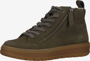 Sneaker alta di Paul Green in verde: frontale