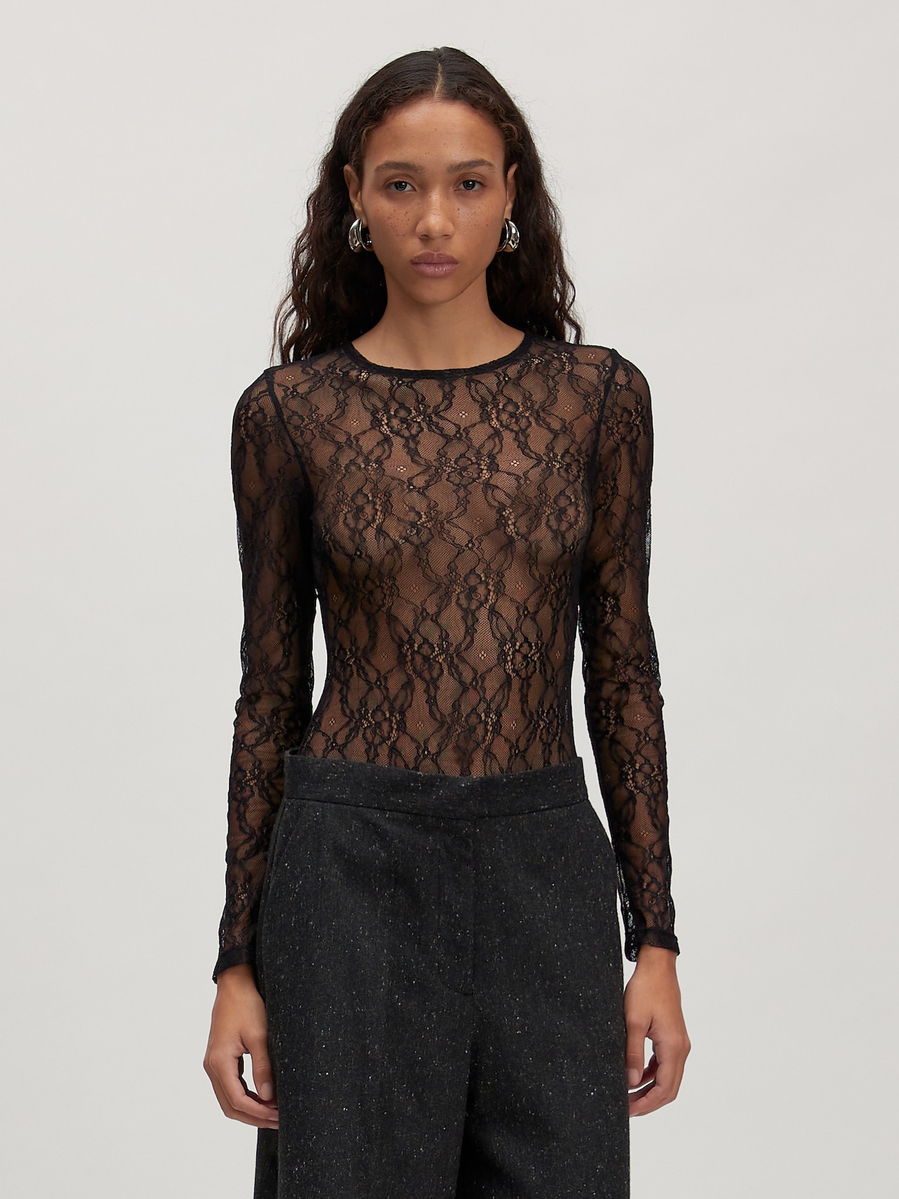 EDITED Produkte Shirtbody 'Janiya' schwarz