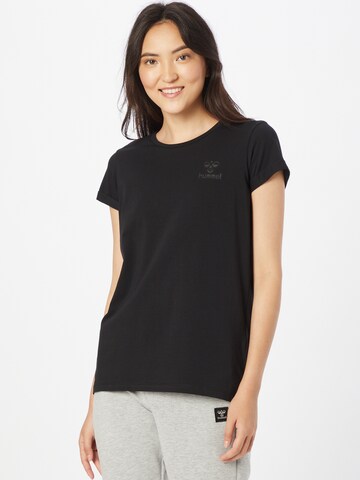 Hummel - Camiseta funcional en negro: frente