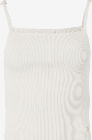 GUESS - Top de punto 'SAGE' en beige: frente