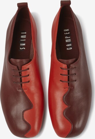 CAMPER Lace-Up Shoes 'Twins' in Red