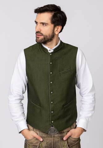 STOCKERPOINT Traditional Vest 'Enriko' in Green: front