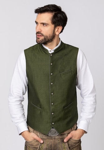 STOCKERPOINT Traditional Vest 'Enriko' in Green: front