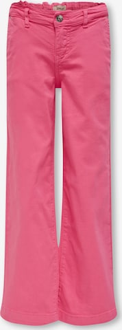 Wide leg Pantaloni 'New Brook' de la KIDS ONLY pe roz: față