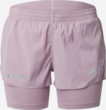 ADIDAS PERFORMANCE Regular Sportbroek 'Ultimate Two-In-One' in Lila: voorkant