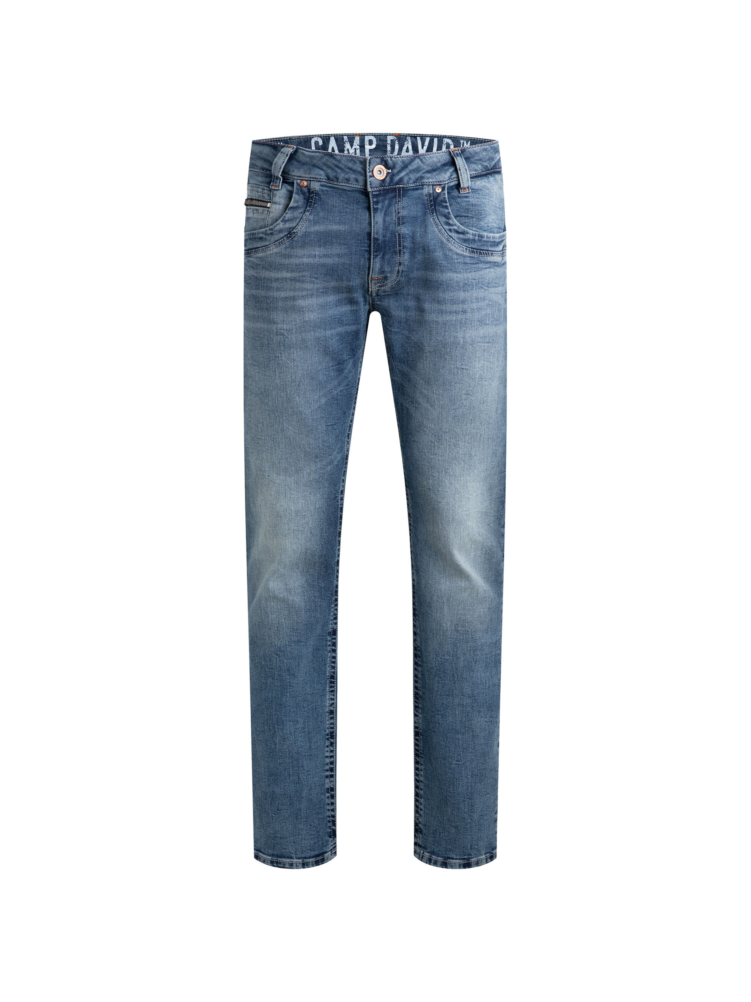 CAMP DAVID Regular Jeans in Blue: front