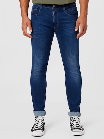 Skinny Jeans de la REPLAY pe albastru: față