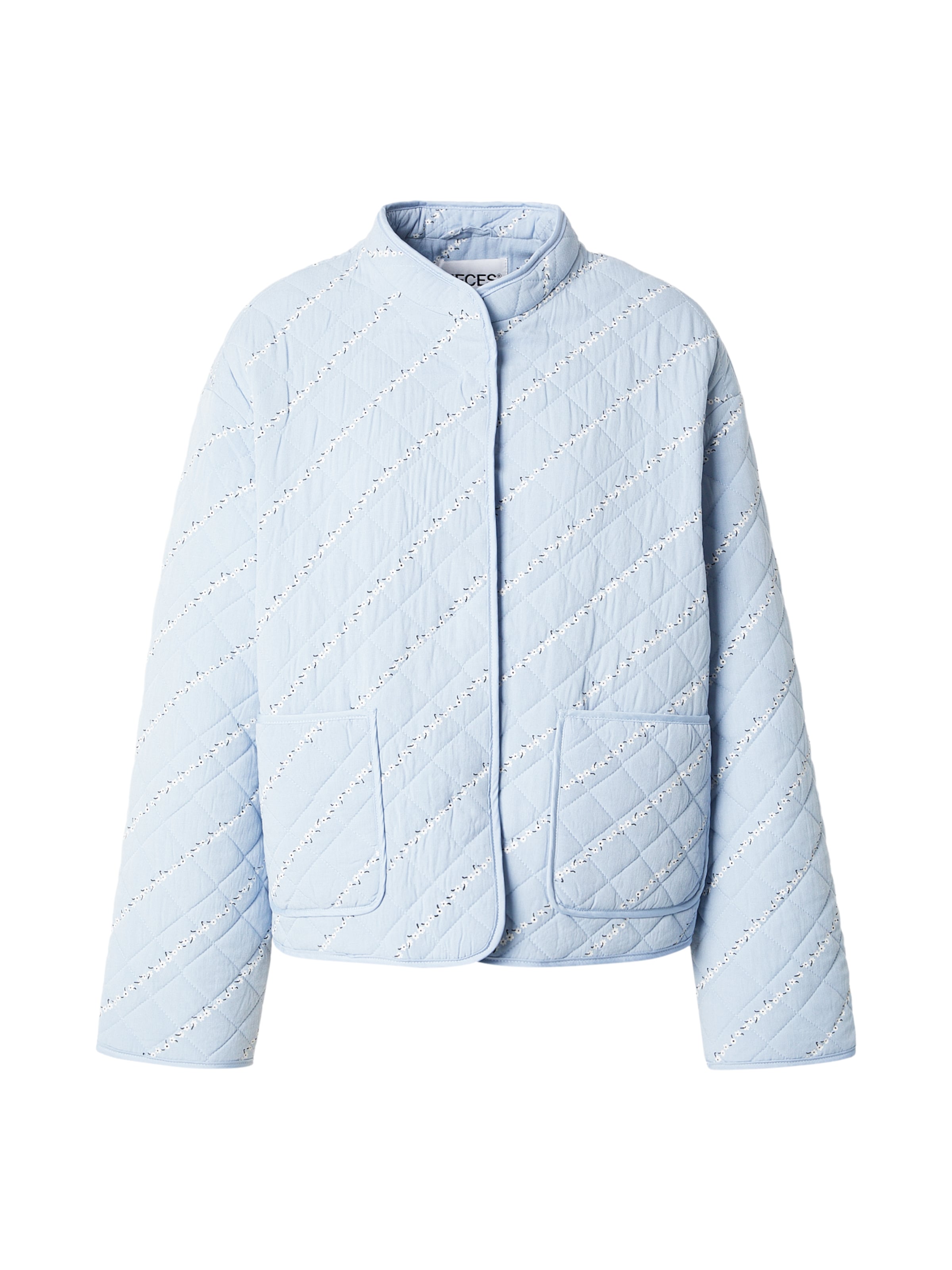 PIECES Φθινοπωρινό και ανοιξιάτικο μπουφάν 'PCRIKKE' σε μπλε: μπροστά