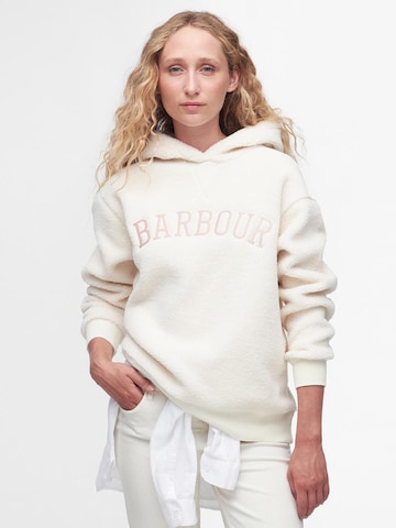 Barbour Sweatshirt 'Northumberland' in White: front