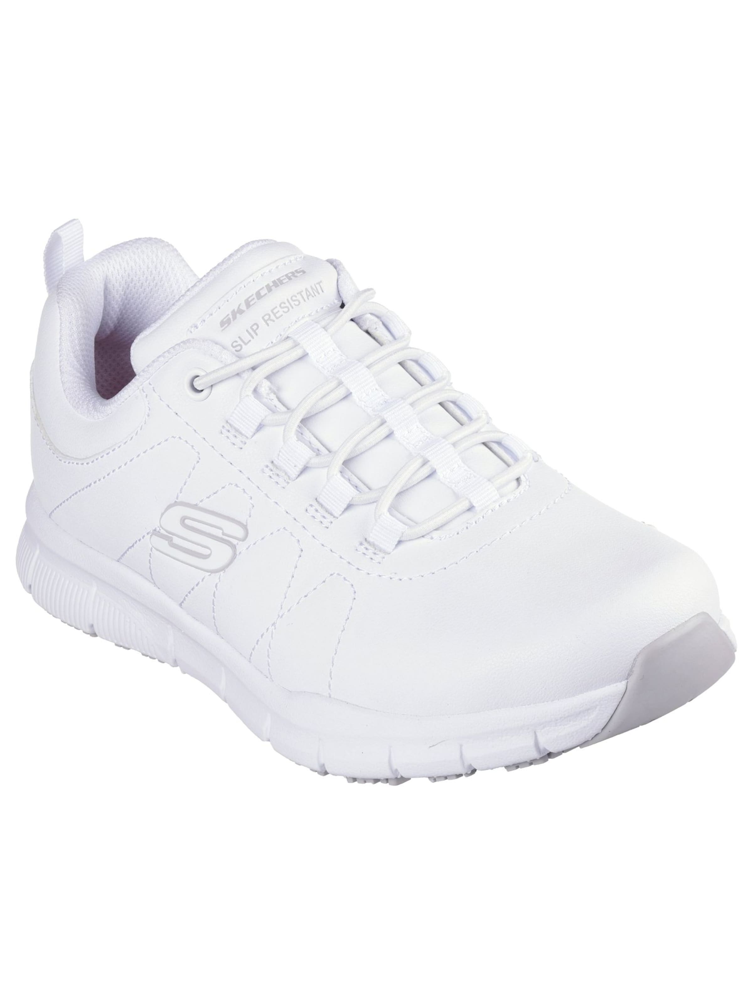 SKECHERS Classic Flats 'BEJA NAMPA' in White: front