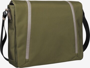 LEONHARD HEYDEN Document Bag 'Helsinki' in Green: front