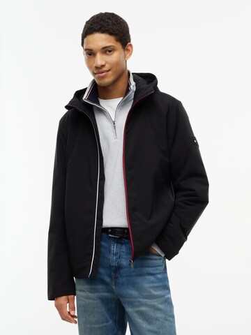 TOMMY HILFIGER Демисезонная куртка в Черный: спереди