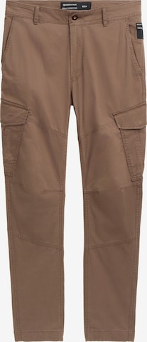 Pantalon cargo TOM TAILOR DENIM en marron : devant