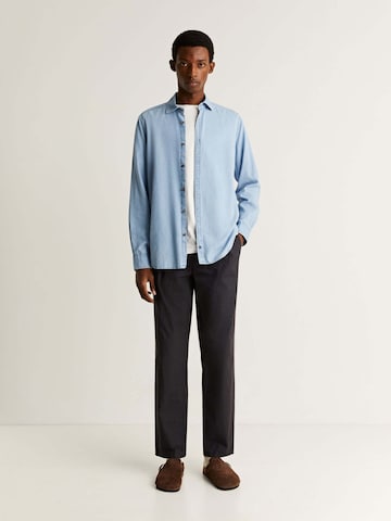 Scalpers Regular fit Button Up Shirt 'Ralph K' in Blue