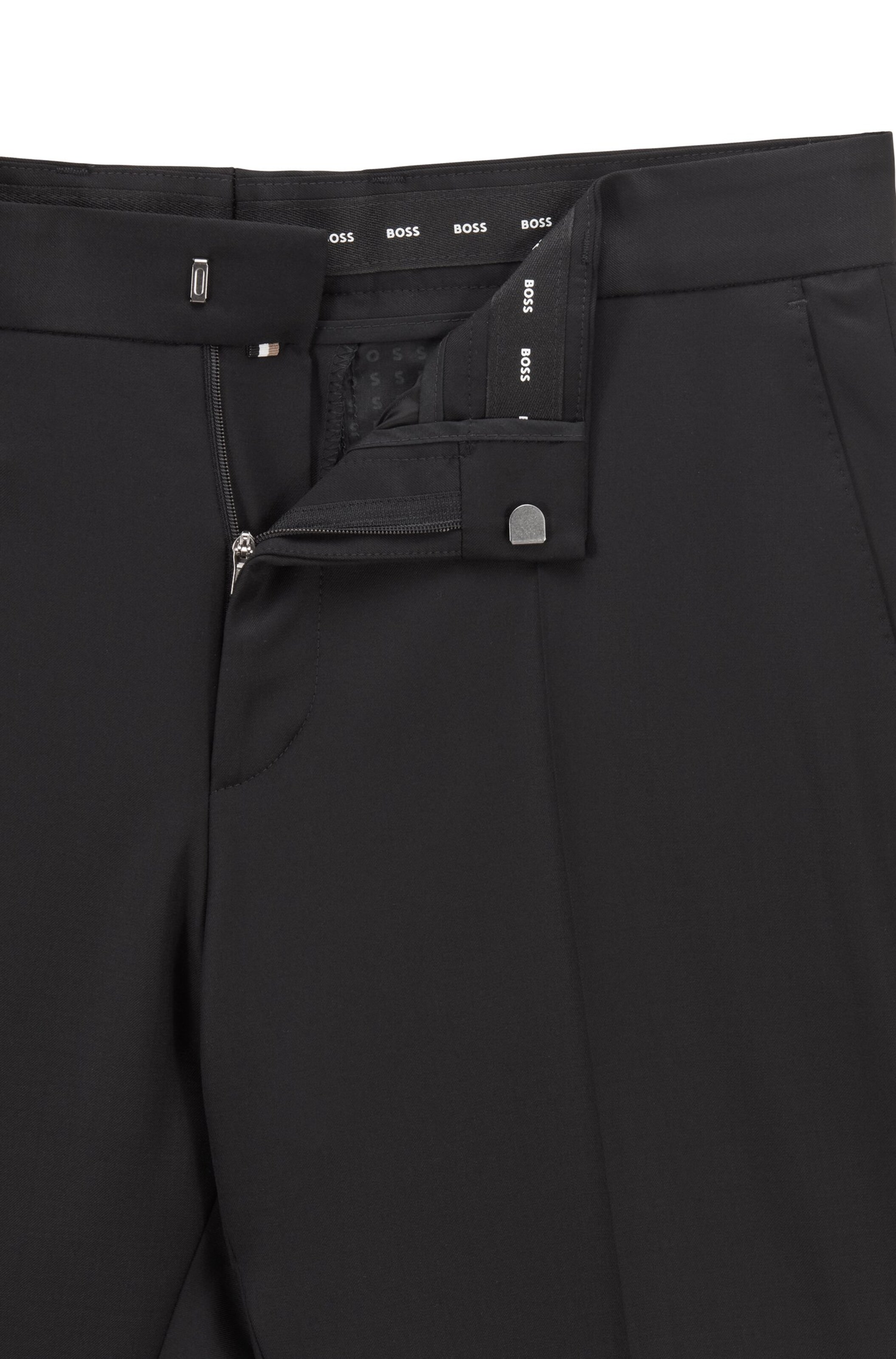 HUGO Slimfit Hose 'Genius' in Schwarz