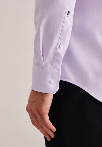 SEIDENSTICKER Slim fit Business Shirt in Purple