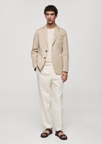 Coupe slim Veste de costume 'Capri' MANGO MAN en beige