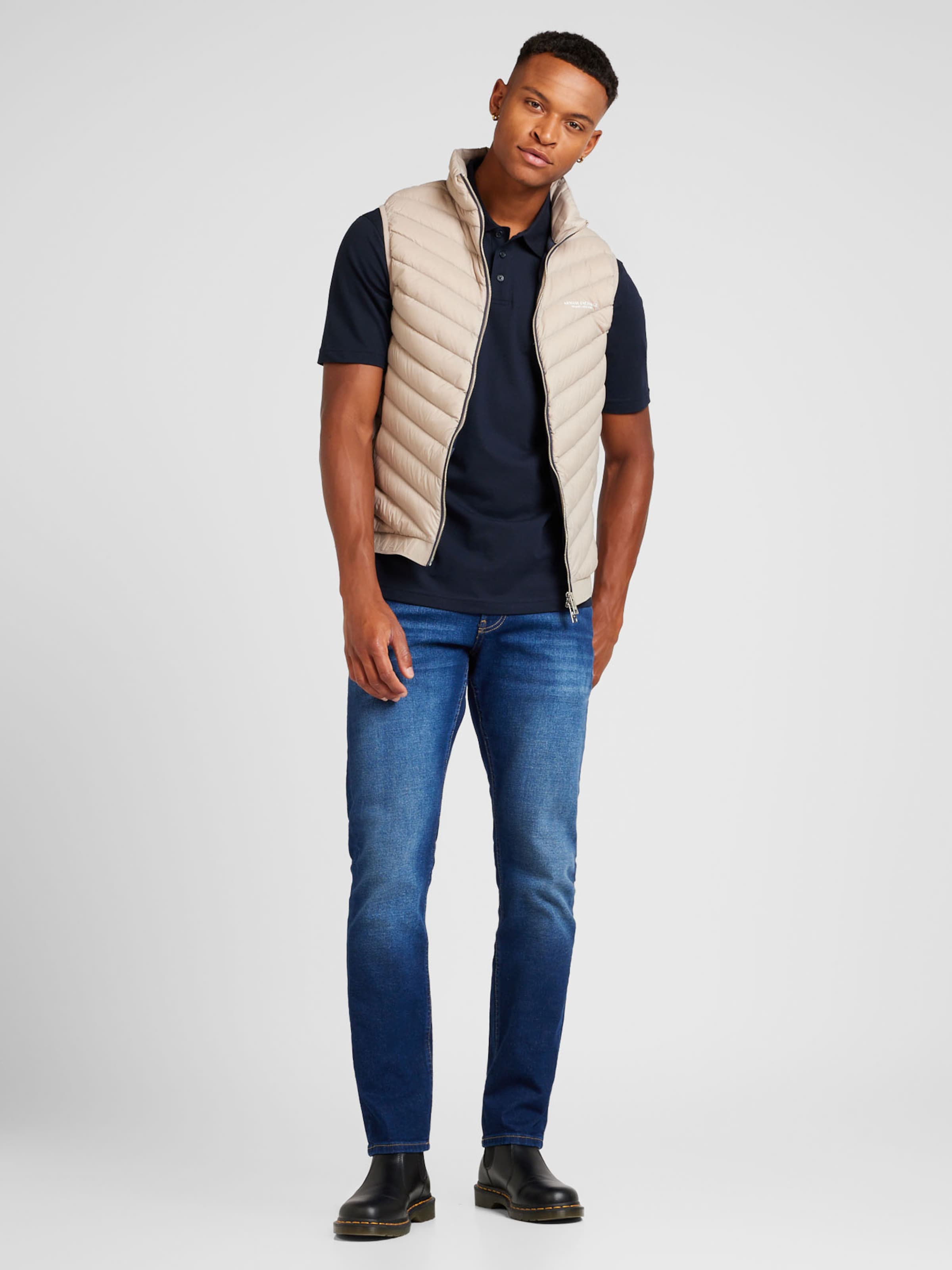 ARMANI EXCHANGE Vest in Light Beige ABOUT YOU
