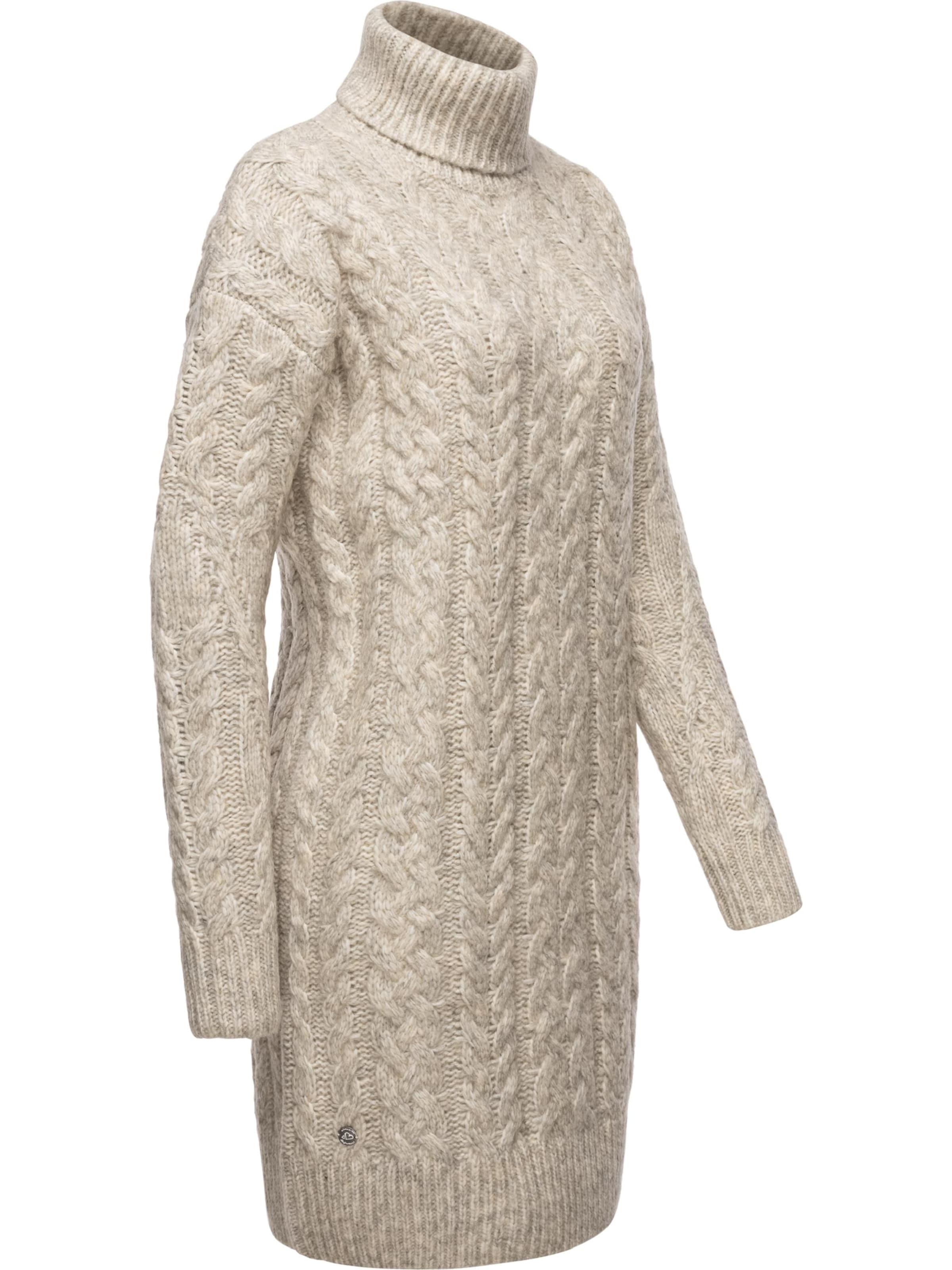 Ragwear Knitted dress 'Janna' in Beige