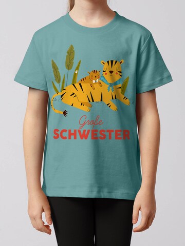 watabout.kids Shirt ' Tiger Große Schwester' in Blauw