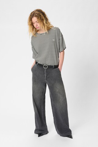 Loosefit Jean 'Malo' My Essential Wardrobe en gris : devant