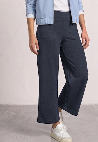 STREET ONE Wide Leg Hose 'Emee' in Blau: Vorderseite