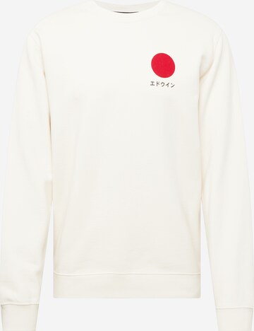 EDWIN Sweatshirt 'Japanese Sun' in Weiß: predná strana