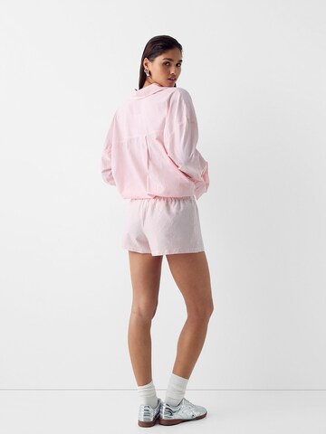 Bershka Regular Byxa i rosa