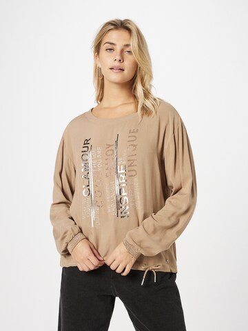 T-shirt Key Largo en marron : devant