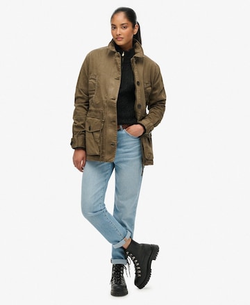 Parka mi-saison Superdry en vert